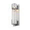 Z-Lite Striate 1 Light Outdoor Wall Sconce, Silver & Clear Optic Glass 575S-SL-LED - alternate 4